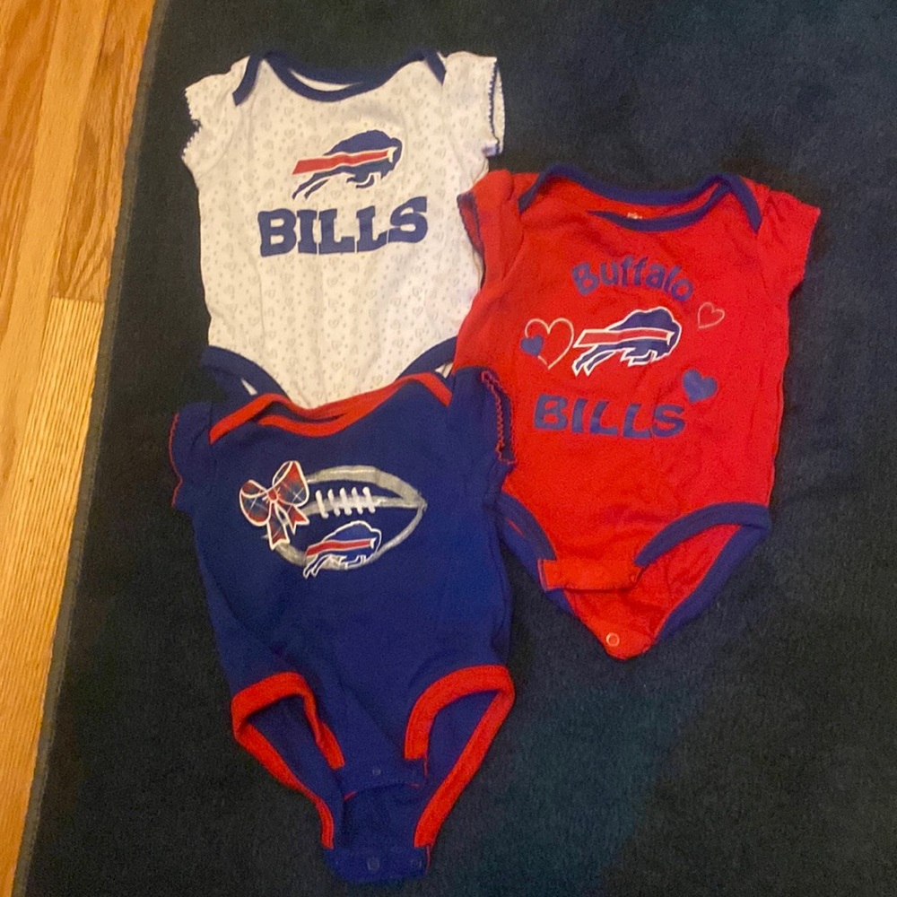 Bills baby onesies 3pk 0-3 months